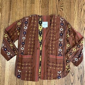 Madewell embroidered kimono jacket